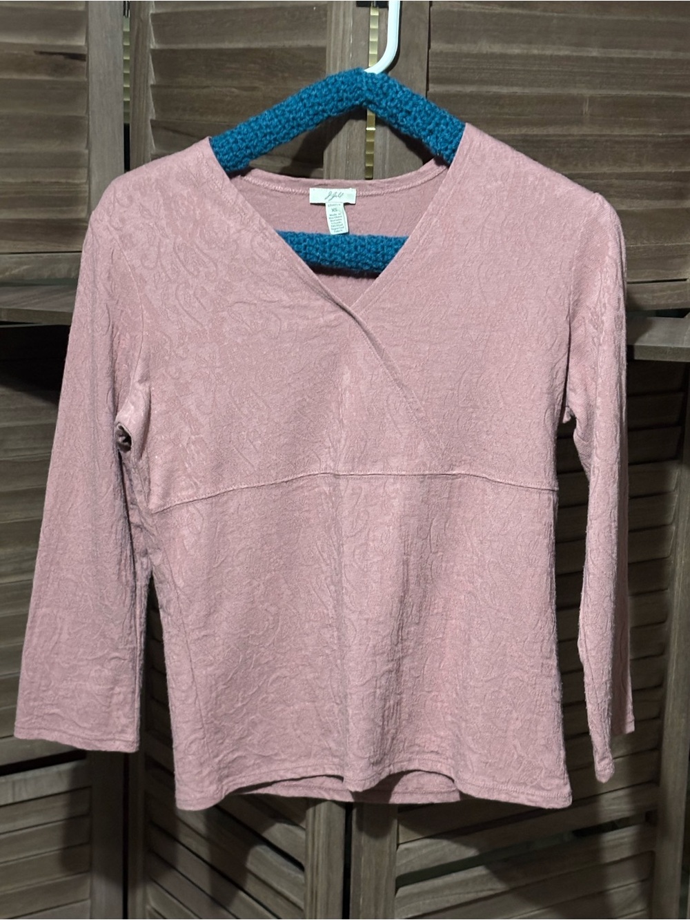 J. Jill Dusty Rose Textured Top